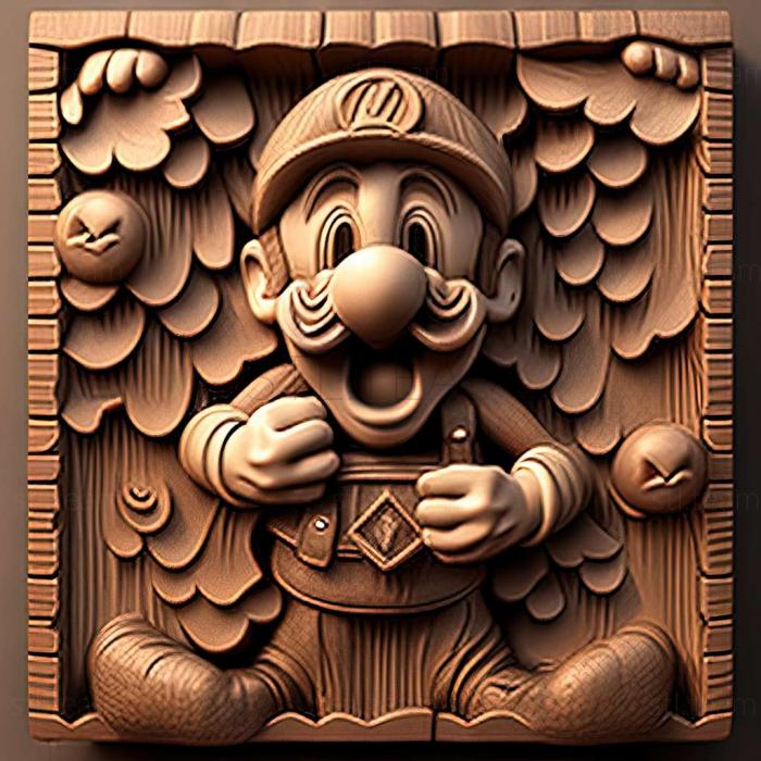 3D модель Маріо з Super Mario (STL)